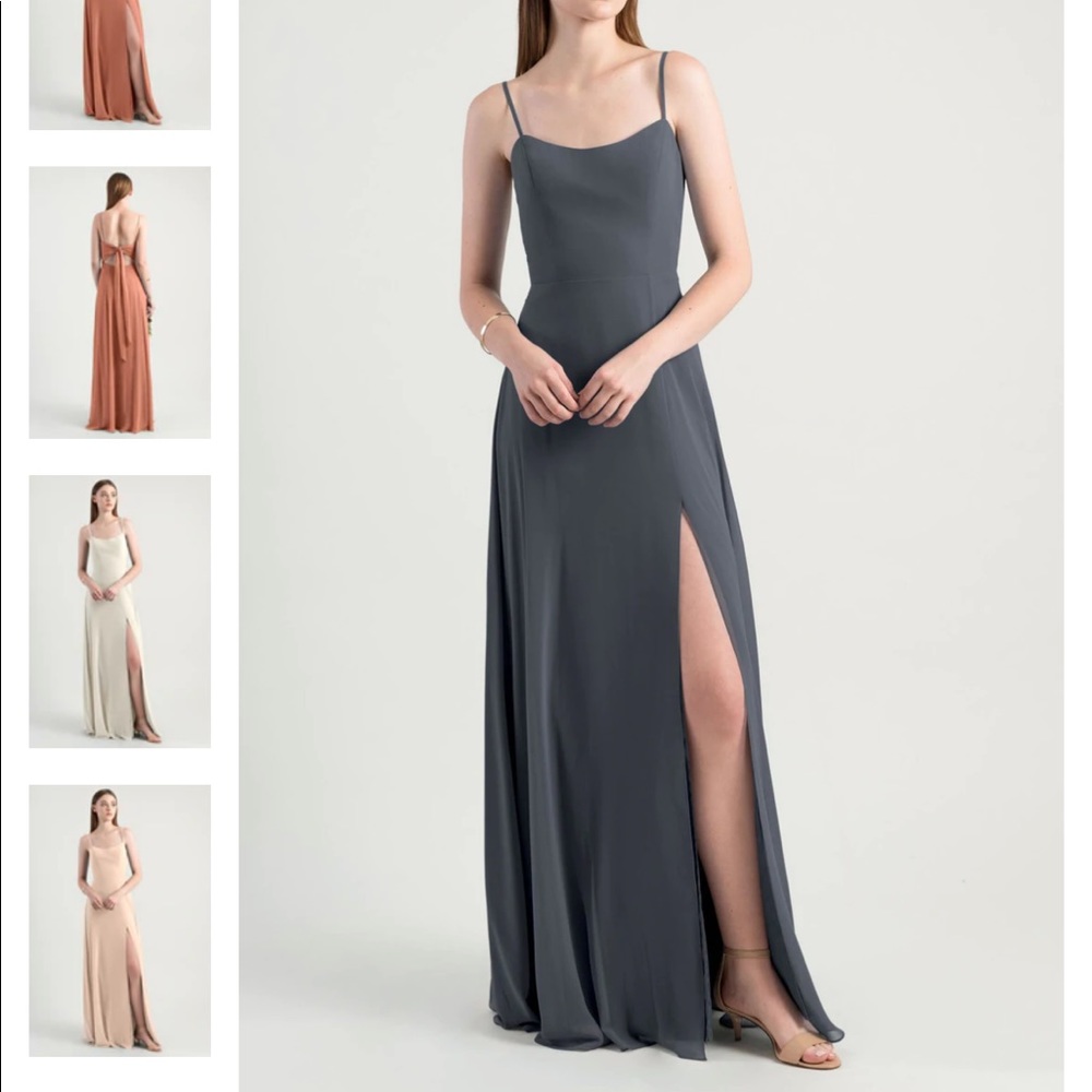 Jenny Yoo Kiara Size 2 Storm Bridesmaid dress